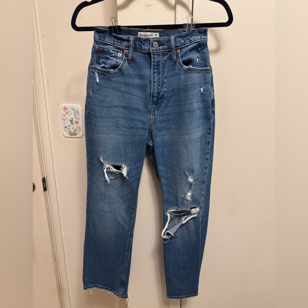 Abercrombie & Fitch High Rise Blue Jeans